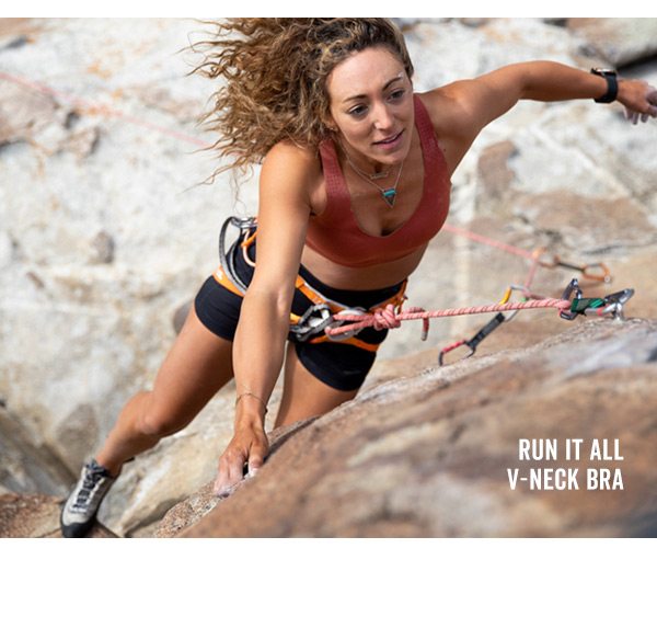Run It All V-Neck Bra >