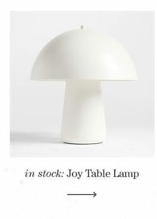 Joy White Table Lamp by Leanne Ford