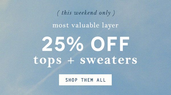Shop tops.