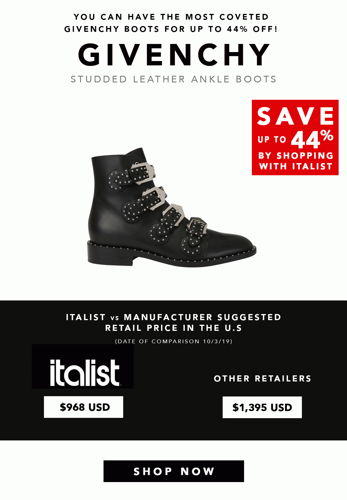 ITALIST INSIDERS: Shop Givenchy's Latest Collection on SALE! Save up to 45%  ? - italist Email Archive