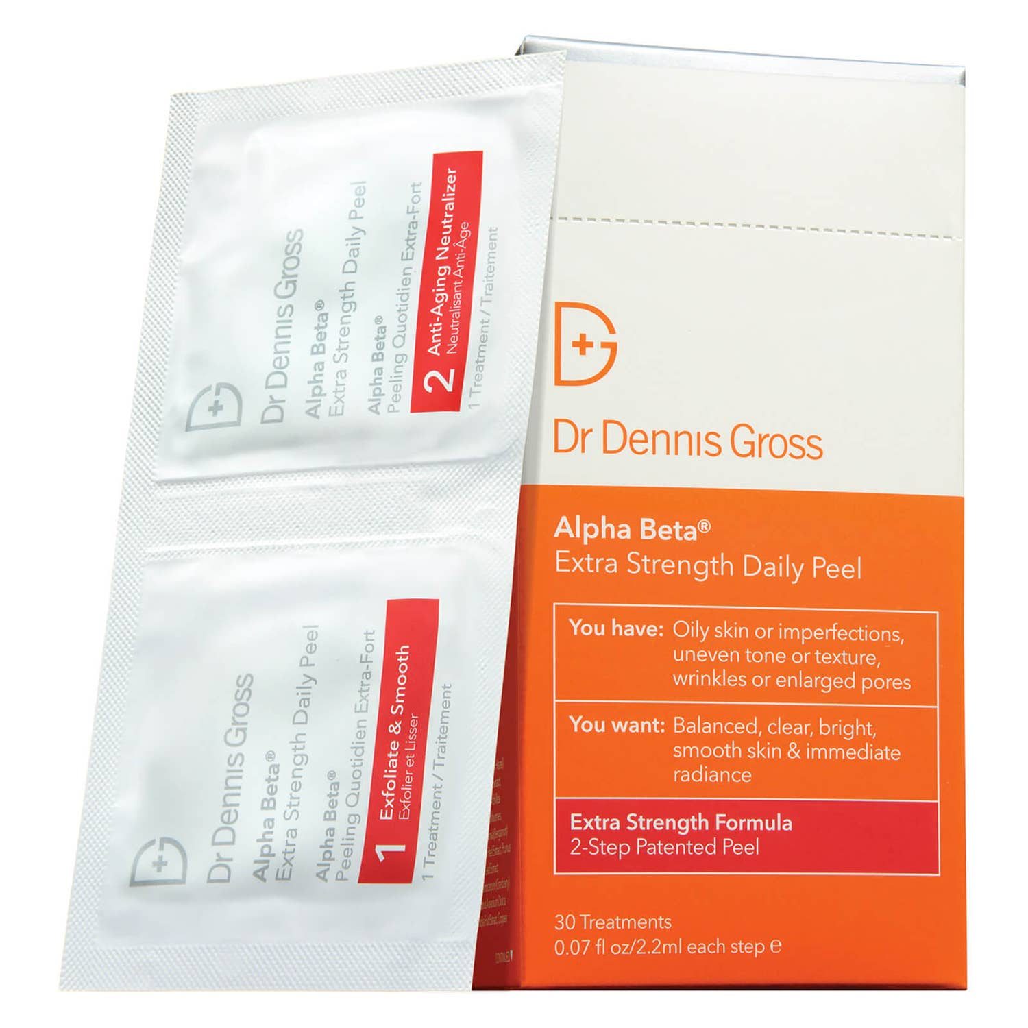 DR DENNIS GROSS SKINCARE ALPHA BETA EXTRA STRENGTH DAILY PEEL