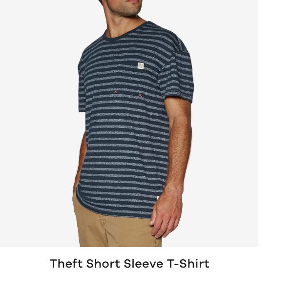 Protest Theft Short Sleeve T-Shirt | Ground Blue