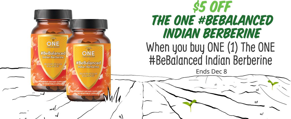 $5 off The One #BeBalanced Indian Berberine