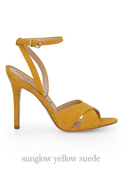 sunglow yellow suede
