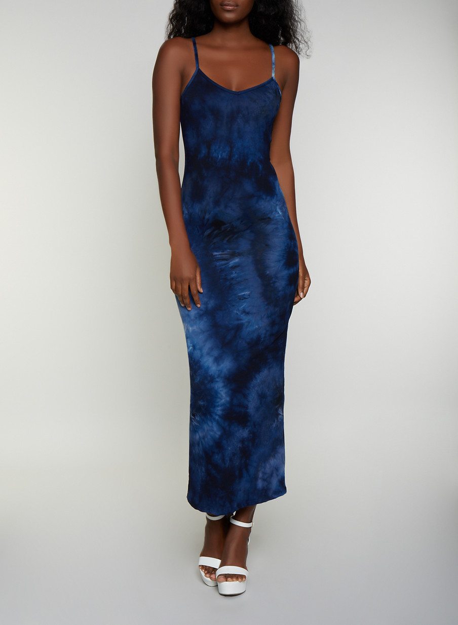 Tie Dye Soft Knit Maxi Dress