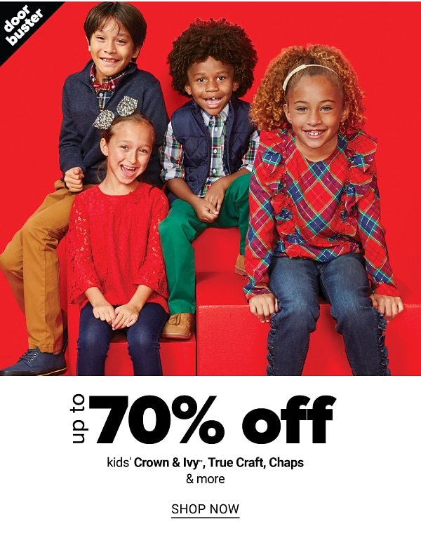 Up to 60% off Kids C&I, True Craft, Chaps, and more - Shop Now