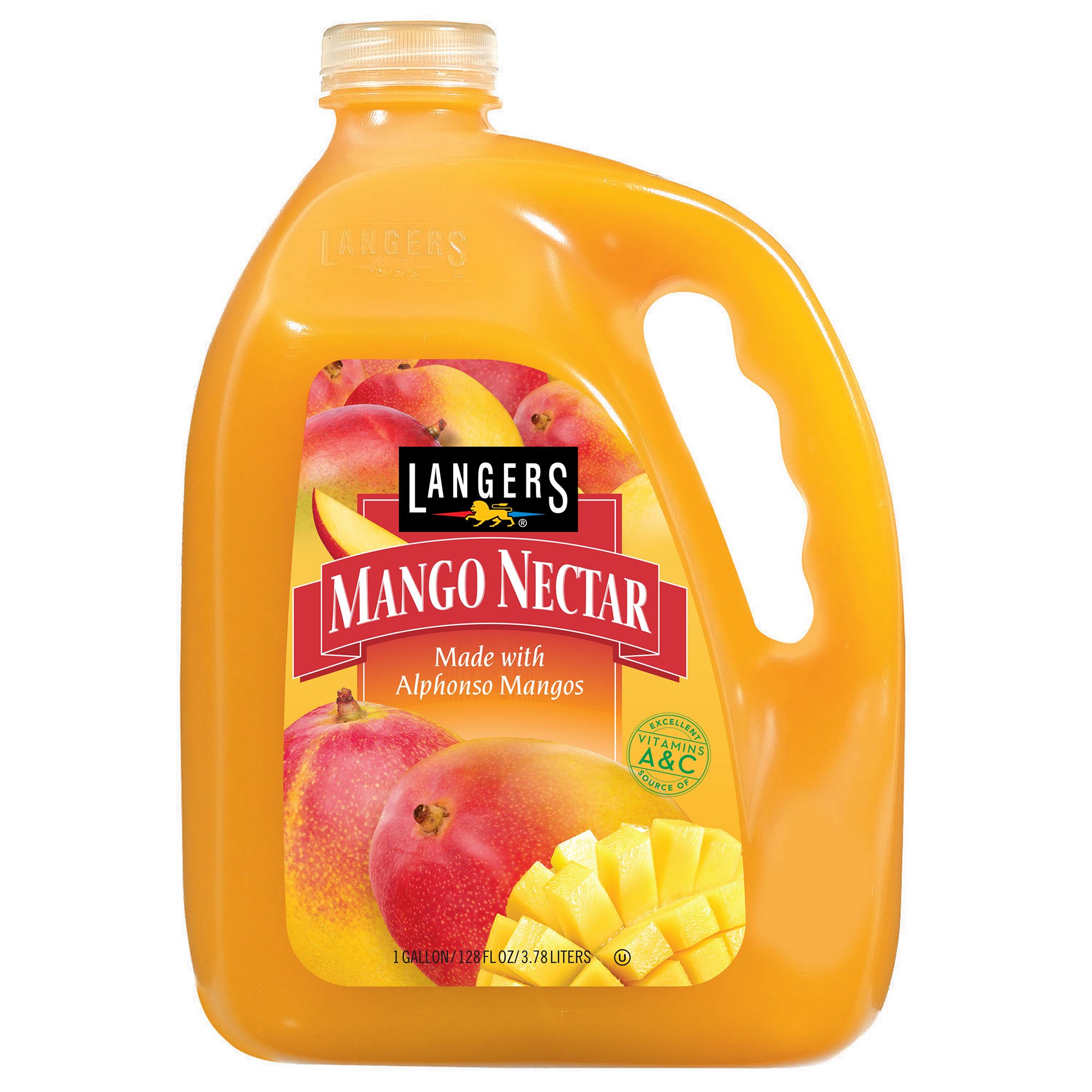 Langers Mango Nectar with Alphonso Mangos, 128 Ounces