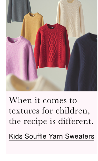 BANNER 1 - KIDS SOUFFLE YARN SWEATERS