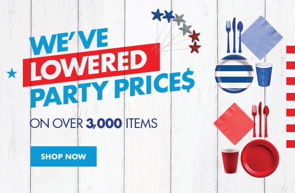 We've lowered party prices on over 3,000 items | Shop Now