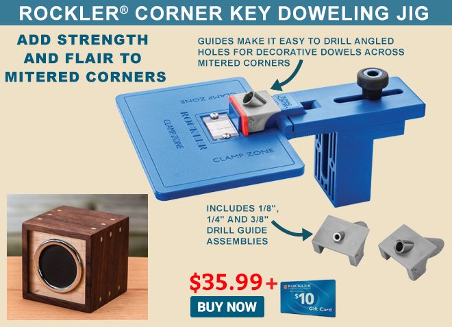 Rockler Corner Key Doweling Jig with $10 Gift Card!