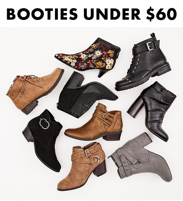 BOOTIES UNDER $60