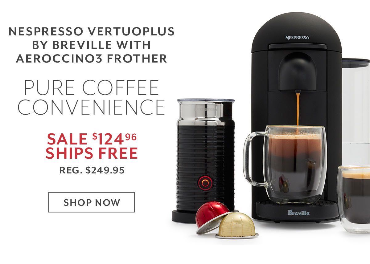Nespresso Vertuoplus by Breville with Aeroccino3 Frother