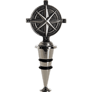 Compass Rose Wine Stopper