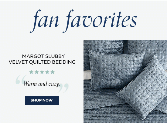 Margot Slubby Velvet Quilted Bedding