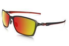 Oakley Scuderia Ferrari-collection Tincan Carbon Iridium Men's Sunglasses - Metal Frame, 100% UV protection coating