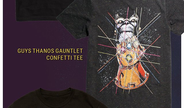 Guys Thanos Gauntlet Confetti Tee