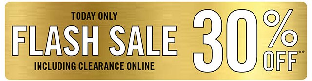 Flash Sale 30% Off Including Clearance Online