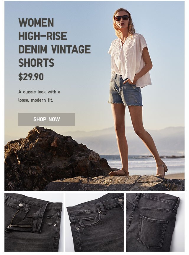 Women High-Rise Denim Vintage Shorts - SHOP NOW