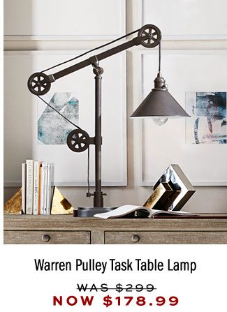 Warren Pulley Task Table Lamp