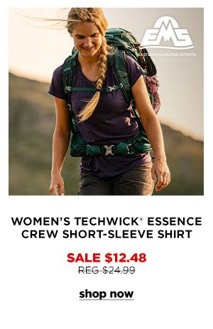 EMS Women's Techwick Essence Crew Short-Sleeve Shirt - Click to Shop Now