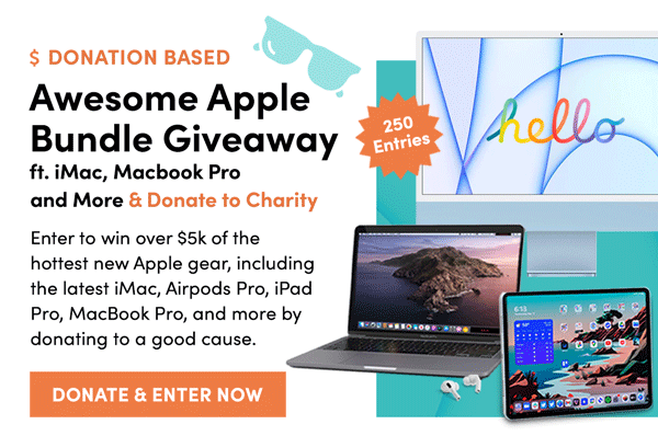 Apple Bundle Giveaway | Donate & Enter Now