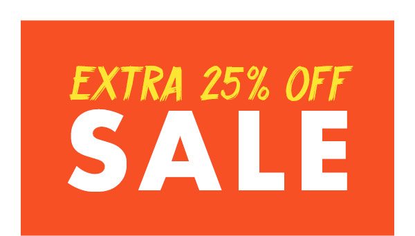 EXTRA 25% OFF SALE