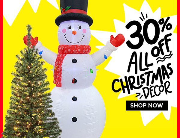 30% Off All Christmas Decor