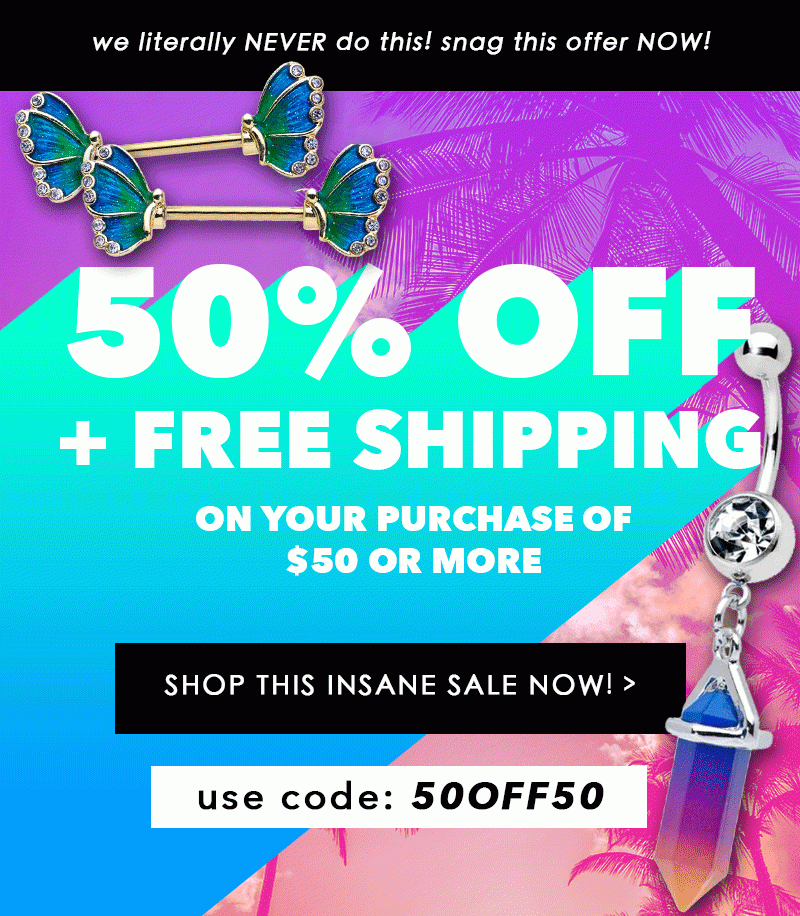 50% Off $50 or more - use code: 50OFF50