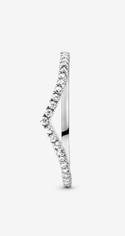 Sparkling Wishbone Ring