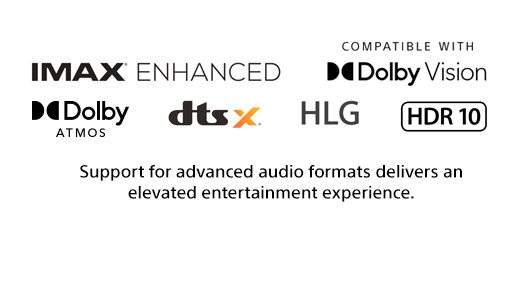 Support for advanced audio formats delivers an elevated entertainment experience.