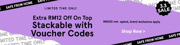 Get RM12 Off Beauty - stackable on voucher codes!
