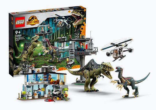 LEGO 76949 Jurassic World Giganotosaurus Attack Dinosaur Toy