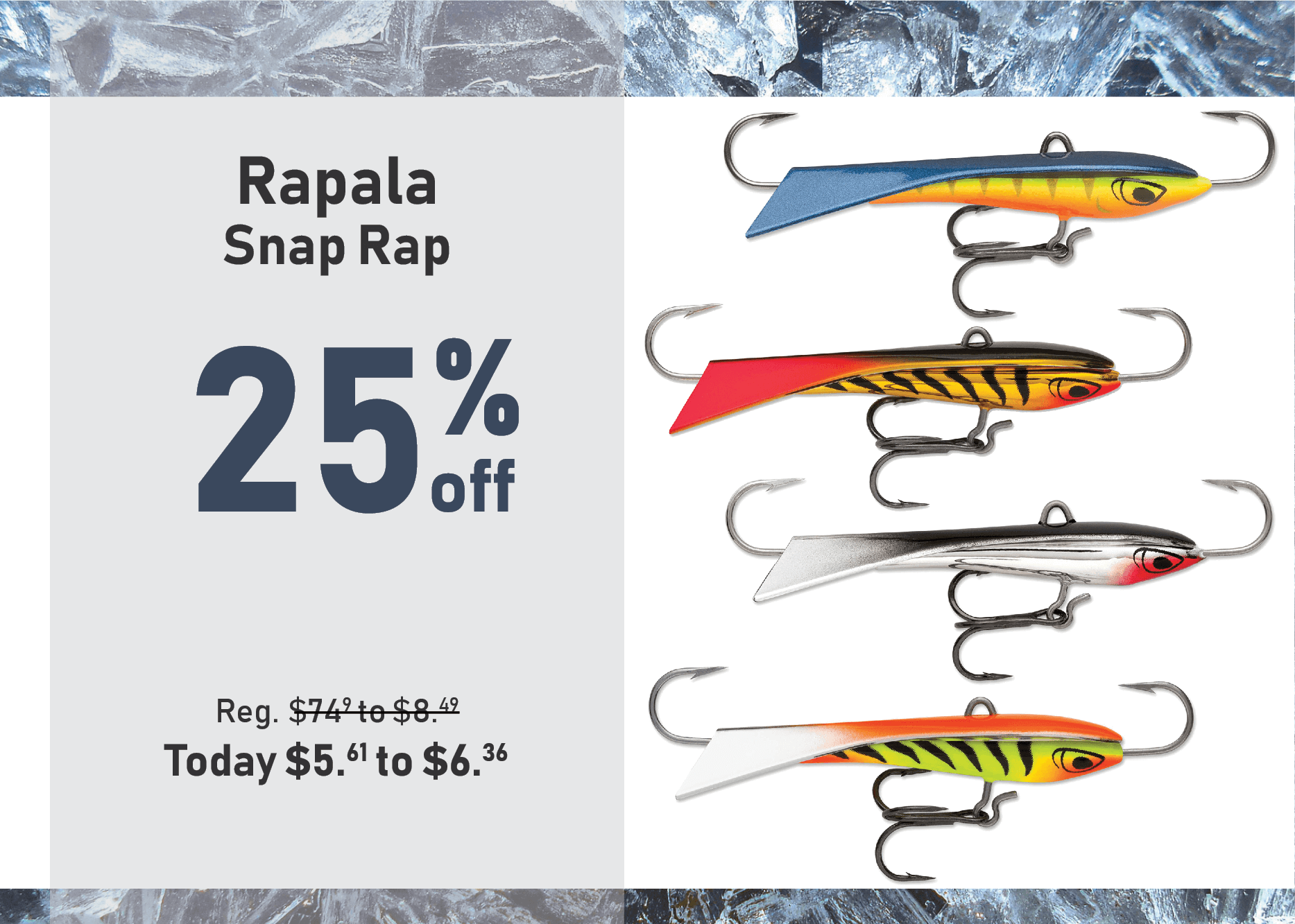 Save 25% on the Rapala Snap Rap