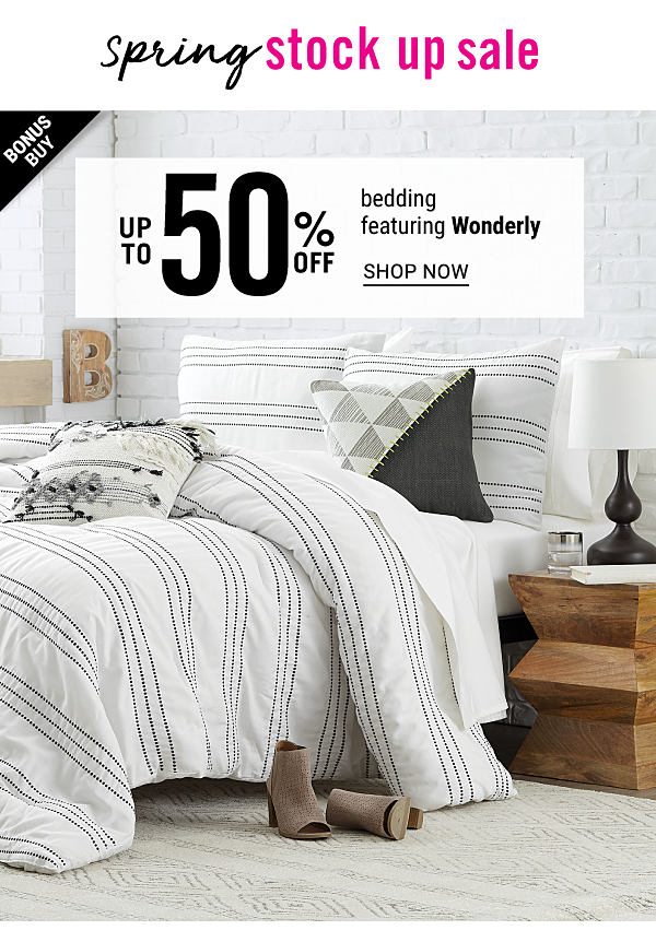 Spring Stock Up Sale - Up to 50% off Bedding featuring Wonderly. Shop Now.