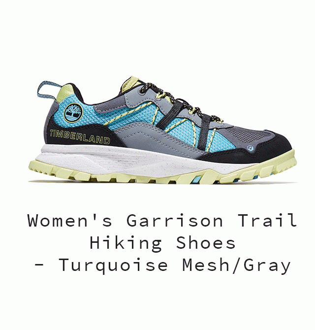 Women's Garrison Trail Hking Shoes - Turquois Mesh/Gray