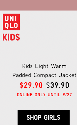 KIDS LIGHT WARM PADDED COMPACT JACKET $29.90 - SHOP GIRLS