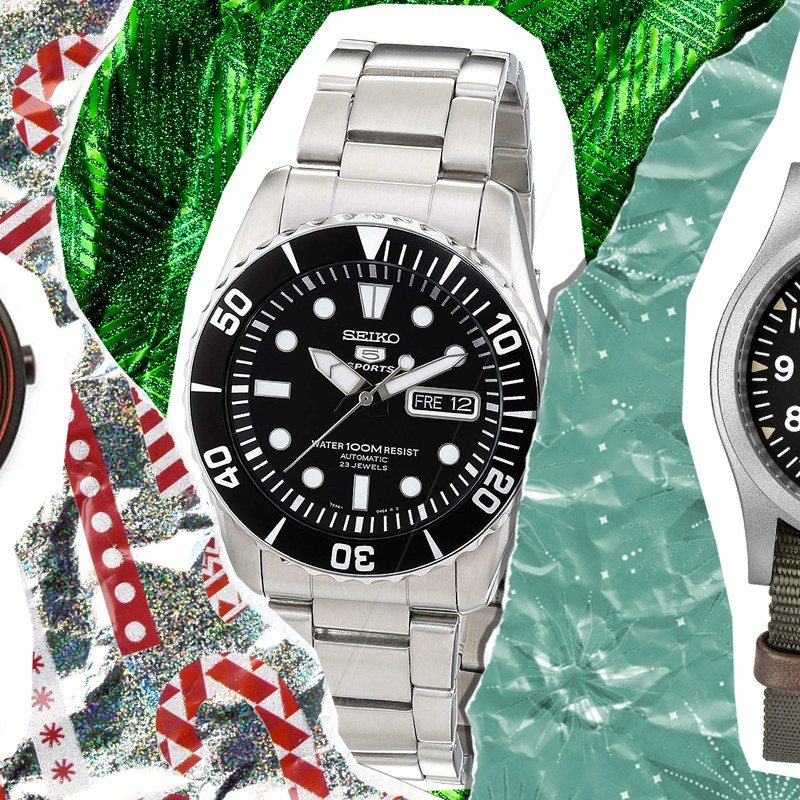 Watches on top of wrapping paper