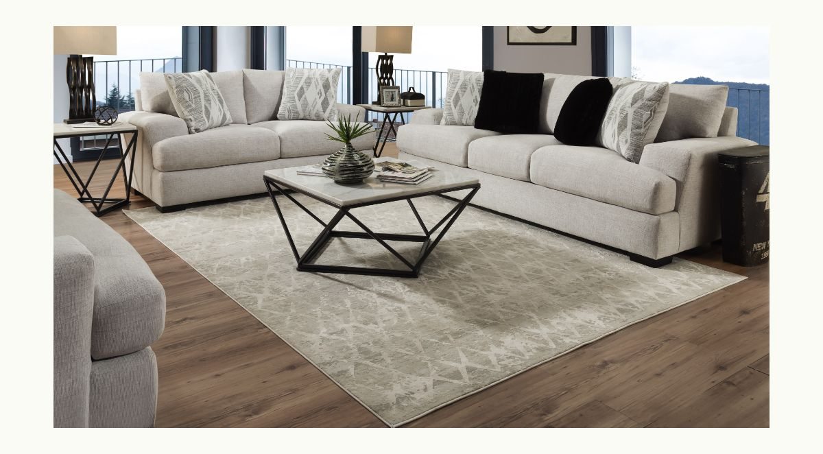 Dominick Collection Silver Living Room Set