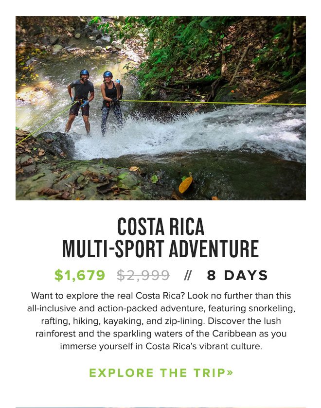 Costa Rica Multi-Sport Adventure
