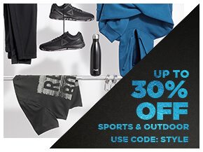 Up to 30% off sports Use code STYLE