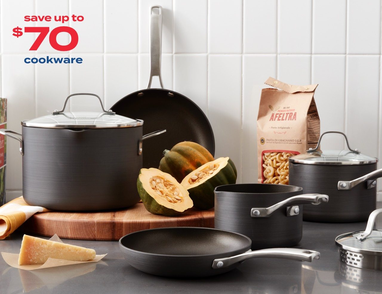 save up to $70 cookware 