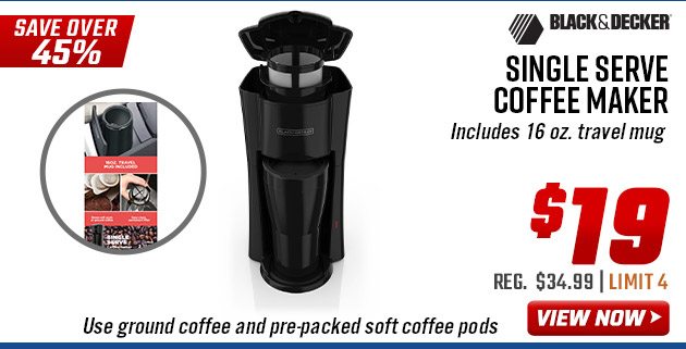 Black+Decker Single Serve Coffee Maker