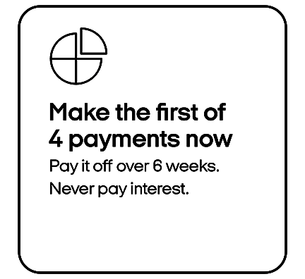 Pay over 6 weeks, no interest