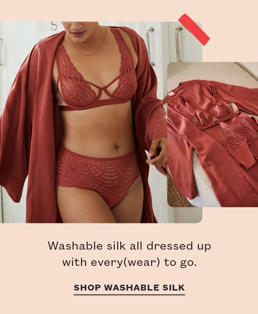 Washable silk all dressed up with every(wear) to go.