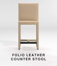 folio leather counter stool