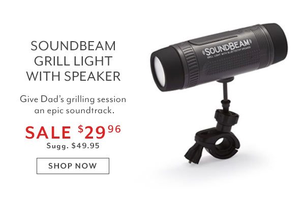 Soundbeam Grill Light with Speaker