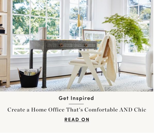 Create a Home Office That's Comfortable & Chic