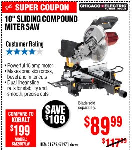 10 in. Sliding Compound Miter Saw