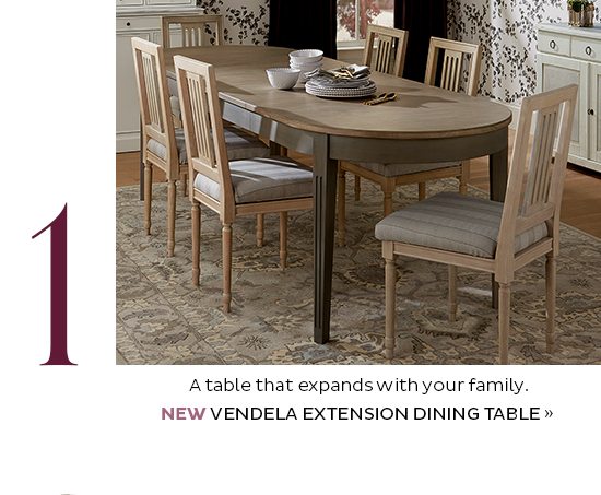 NEW Vendela Extension Dining Table