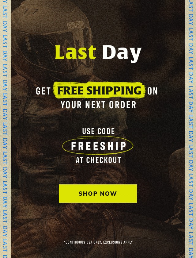 Free Shipping on your next order. 